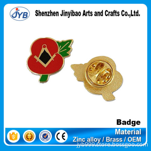High quality custom badges zinc alloy metal soft enamel pin badge